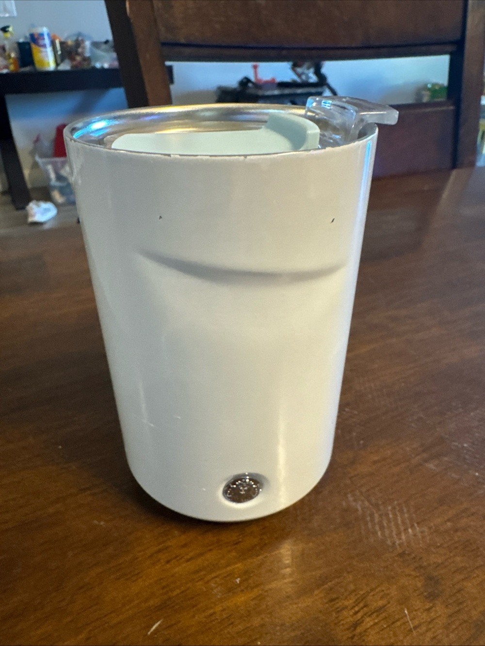 White Insulated Tumbler with Clear Slider Lid - Starbucks